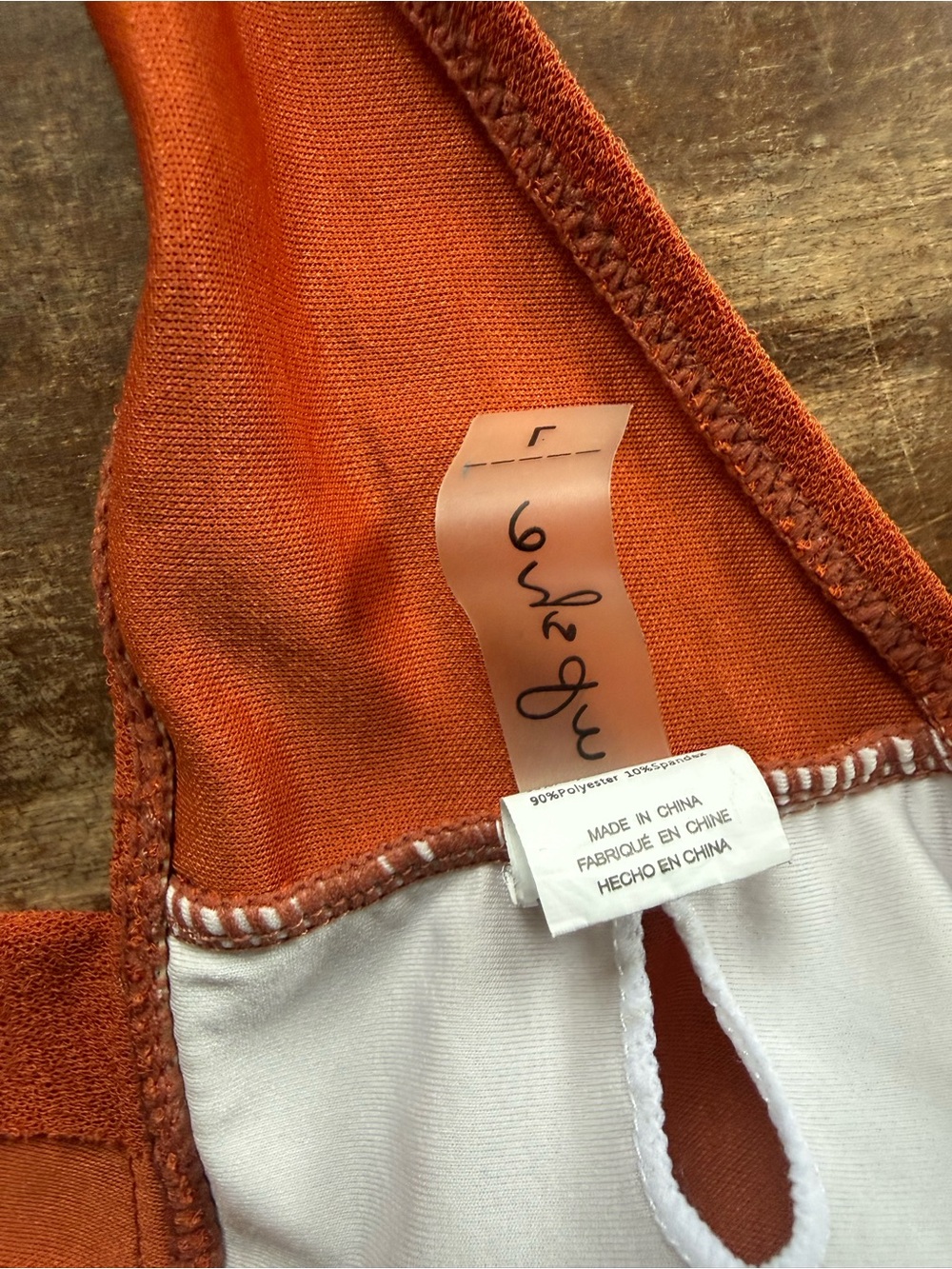 Cupshe Rust Orange Ruffle Halter Bikini Set - Picture 7 of 8